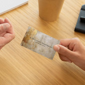 素朴アイボリー金ゴールドグリッター抽象芸術プロフェッショナル 名刺