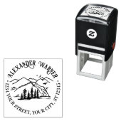 素朴アウトドア：山樹名アドレス セルフインキングスタンプ (インサイチュ)