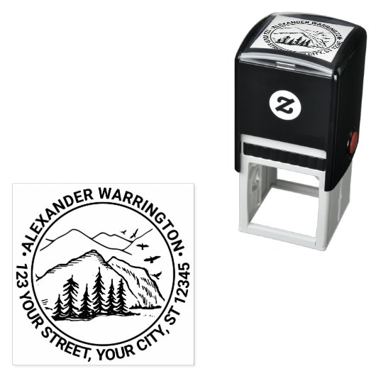 素朴アウトドア：山樹名アドレス#2 セルフインキングスタンプ (インサイチュ)