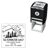 素朴アウトドア：山樹名アドレス#2 セルフインキングスタンプ (インサイチュ)