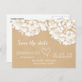 素朴アジサイフローラ保存日 案内ポストカード (正面/裏面)