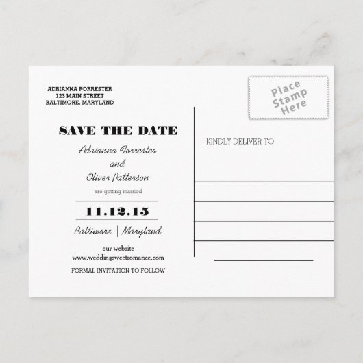 素朴アジサイフローラ保存日 案内ポストカード (裏面)