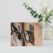 素朴アンティークドア引き抜きラッチ ポストカード (スタンド正面)