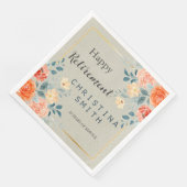 素朴アンティークフローラ水色退職パーティー (コーナー)