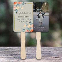 素朴アンティークフローラ水色退職パーティー