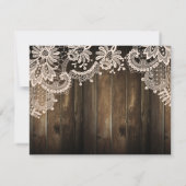 素朴アンティークレース&バーンウッドRSVP 出欠カード (裏面)