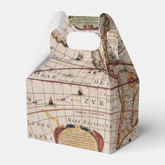 素朴アンティークヴィンテージ旧世界の地図IV フェイバーボックス (裏面サイド)