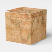 素朴アンティークヴィンテージ旧世界地図III フェイバーボックス (正面サイド)