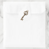 素朴アンティークヴィンテージ鍵 ラウンドシール (バッグ)