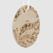 素朴アンティーク音符 オーナメント (正面)