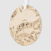 素朴アンティーク音符 オーナメント (正面)