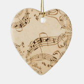 素朴アンティーク音符 セラミックオーナメント (右)