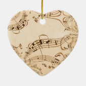 素朴アンティーク音符 セラミックオーナメント (裏面)
