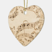 素朴アンティーク音符 セラミックオーナメント (左)