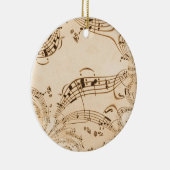 素朴アンティーク音符 セラミックオーナメント (右)