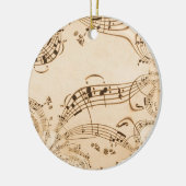 素朴アンティーク音符 セラミックオーナメント (左)