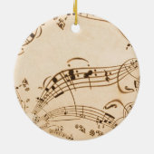 素朴アンティーク音符 セラミックオーナメント (裏面)