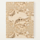 素朴アンティーク音符 プランナー手帳 (裏面)