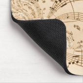 素朴アンティーク音符 マウスパッド (コーナー)
