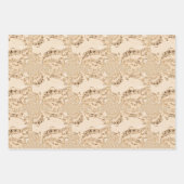 素朴アンティーク音符 ラッピングペーパーシート (正面)