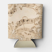 素朴アンティーク音符 缶クーラー (正面)