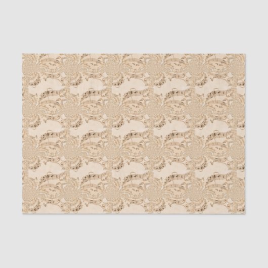 素朴アンティーク音符 薄葉紙 (正面)