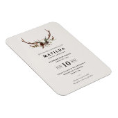 素朴アントラー卒業パーティー招待状 マグネット (右側)