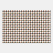 素朴アースン市松模様にプライ ラッピングペーパーシート (正面3)