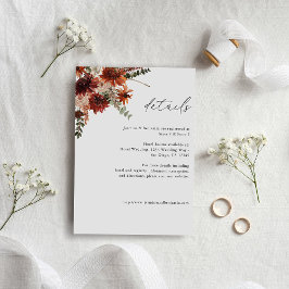 素朴アース&シャンパン花模様詳細2 エンクロージャーカード