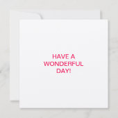 素朴アートカラフル花ハッピーバースデー名 カード (裏面)