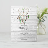 素朴インディアンレジェンドトリー結婚バル 招待状 (スタンド正面)