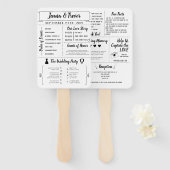 素朴インフォグラフィックおもしろいプログラム ハンドファン (正面&裏面)