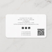 素朴ウィッカ信者異教のジュエリー設計者QRコード 名刺 (裏面)