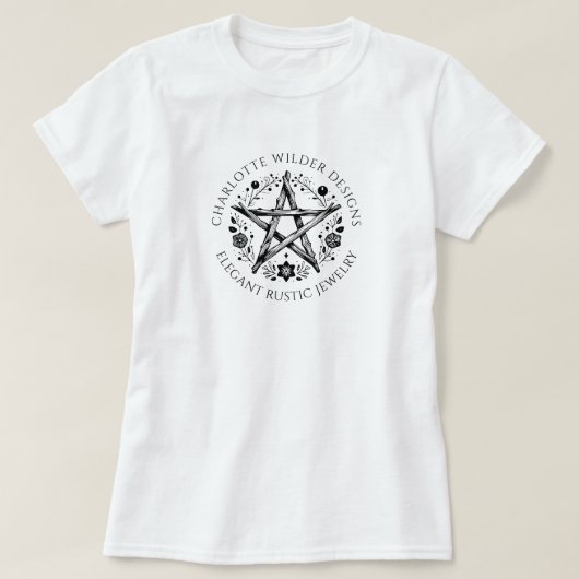 素朴ウィッカ信者異教のジュエリー Tシャツ (デザイン正面)