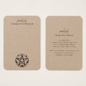 素朴ウィッカ信者異教の星形五角形ジュエリーイヤリングクラフト (正面&裏面)