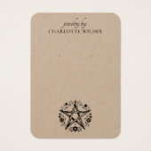 素朴ウィッカ信者異教の星形五角形ジュエリーイヤリングクラフト (正面)