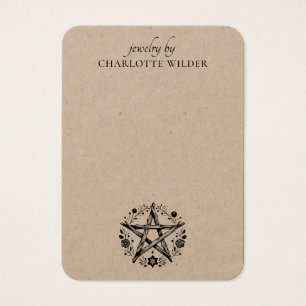 素朴ウィッカ信者異教の星形五角形ジュエリーイヤリングクラフト