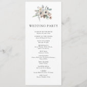 素朴ウィンターシンプルガーデンフローラ結婚ズ プログラム (裏面)