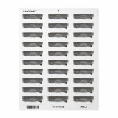 素朴ウィンタースノーフレーク&ピネコン住所 シール (フルシート)