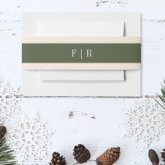 素朴ウィンターベリー&パインクリーム結婚ズ 招待状ベリーバンド