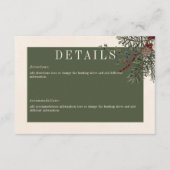 素朴ウィンターベリー&パインクリーム詳細 エンクロージャーカード (正面)