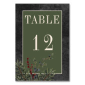 素朴ウィンターベリー&パインブラック結婚ズ テーブルナンバー (裏面)