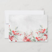 素朴ウィンターホリー&パイン結婚ズ セーブザデート (裏面)