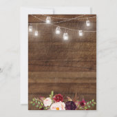 素朴ウェディングシャワー招待状 招待状 (裏面)