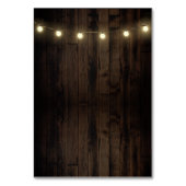 素朴ウェディング航海のレセプション+ホテルカード テーブルナンバー (裏面)