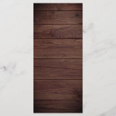 素朴ウッドマウンテン結婚フォレスト メニュー (裏面)