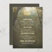 素朴ウッドラ結婚ンドの詳細 – 情報 エンクロージャーカード (正面/裏面)