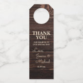 素朴ウッド結婚クリーム ボトルネックタグ (正面)