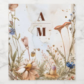 素朴ウードラ結婚ンド ワインラベル (シングルラベル)