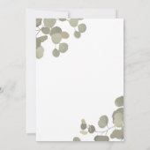 素朴エリエレガントモダン結婚ユ 招待状 (裏面)